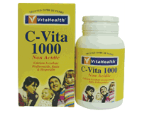 VitaHealth C Vita Non Acidic 1000mg Tablet (pack size 60)